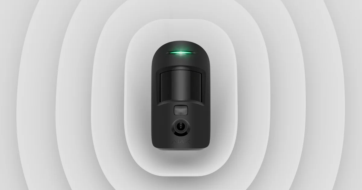 Ajax MotionCam motion detector with built-in photo verification camera