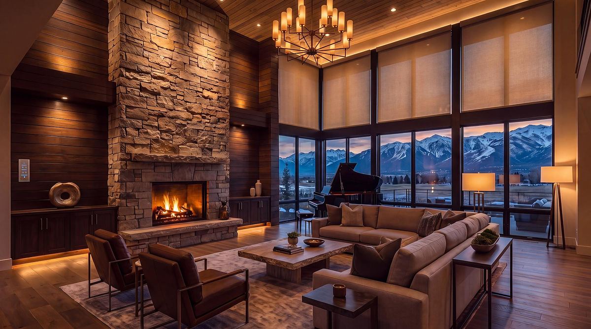 Private, calm living space controlled by Josh.ai